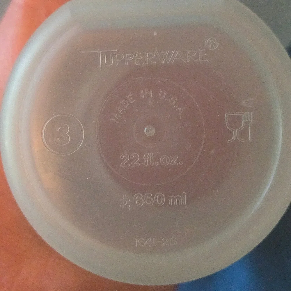 Tupperware Modular Mates Oval Set/4 Red Lids 15oz 22oz Pantry Storage 1606 1641